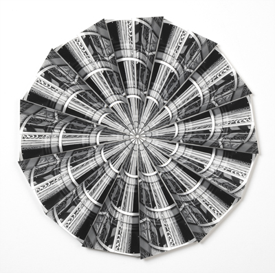 photo collage, Circular Reasoning, by Adrienne Moumin.